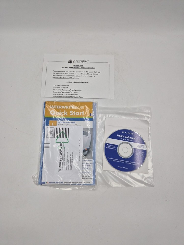 eInstruction Interwrite Mobi IP501 Digitizer Tablet Pen CD USB Fob Write Draw