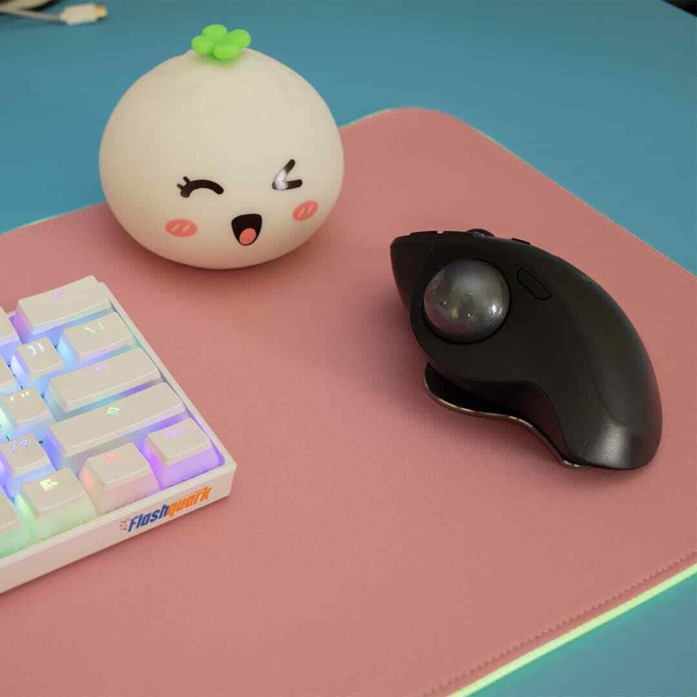 Pink LED Deskmat