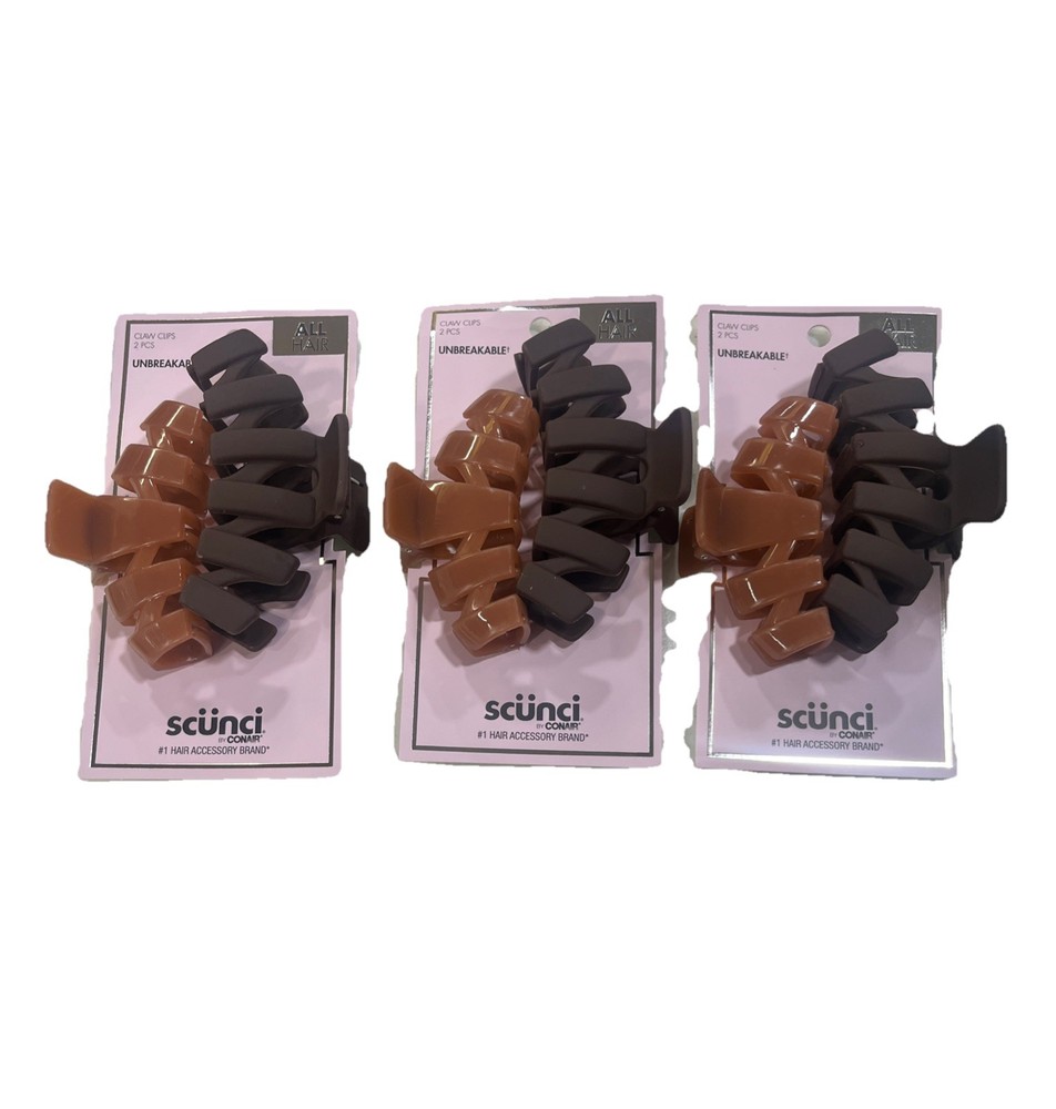 Scunci Claw Clips (3 Pack)