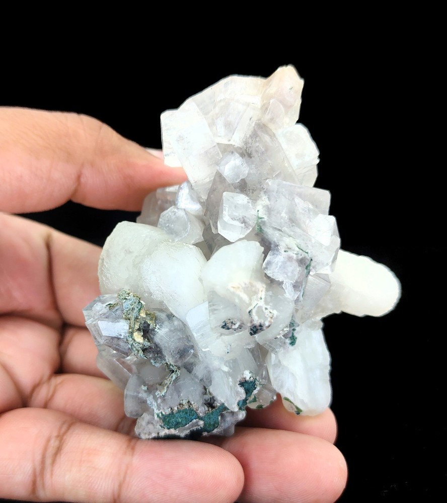 Natural Shiny Apophyllite with Stilbite Minerals #104
