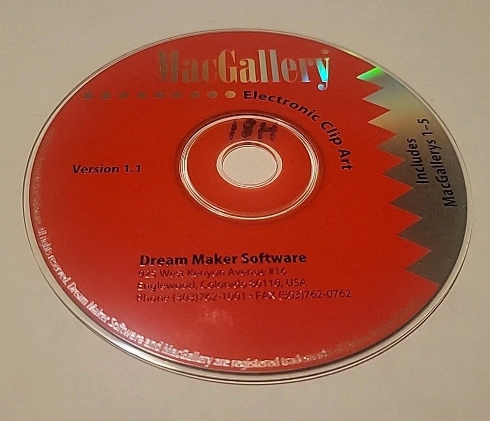 MacGallery Electronic Clip Art 1.1 - Dream Maker Software - LOOSE DISC