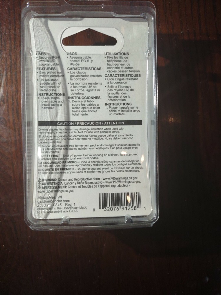 Coax Staples 1/4" 6 Mm