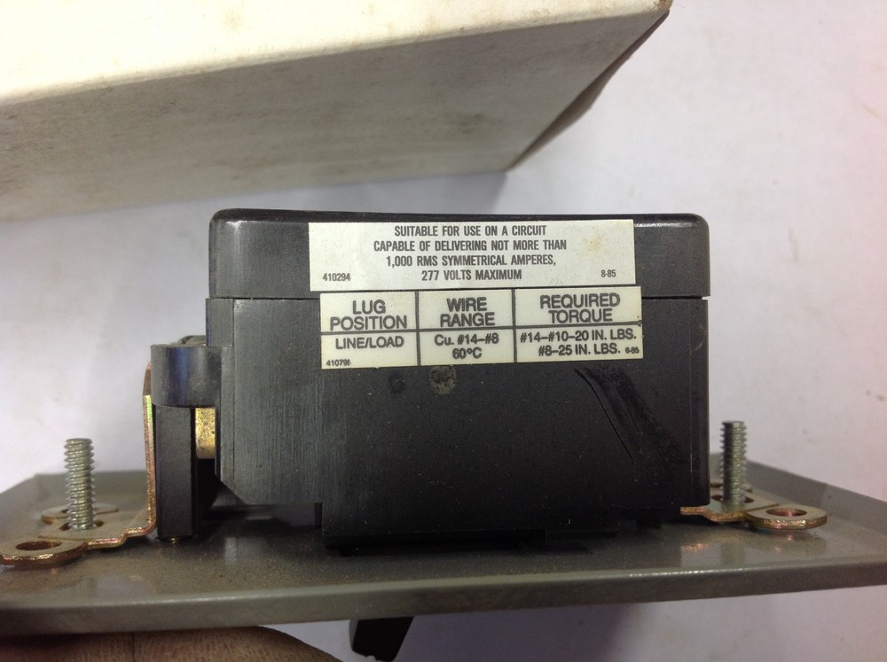 Siemens MSF11T1F Manual Toggle Starting Switch 277V Maximum. NEW SURPLUS