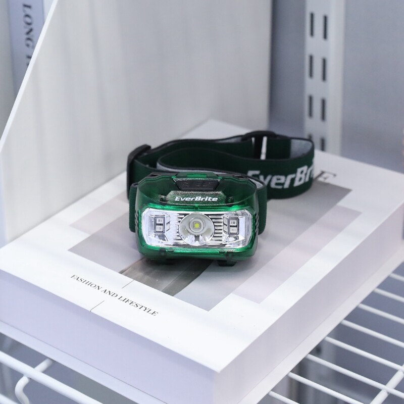 EverBrite 2-Pack LED Headlamp 5 Lighting Modes Adjustable with 6 AAA Batteries