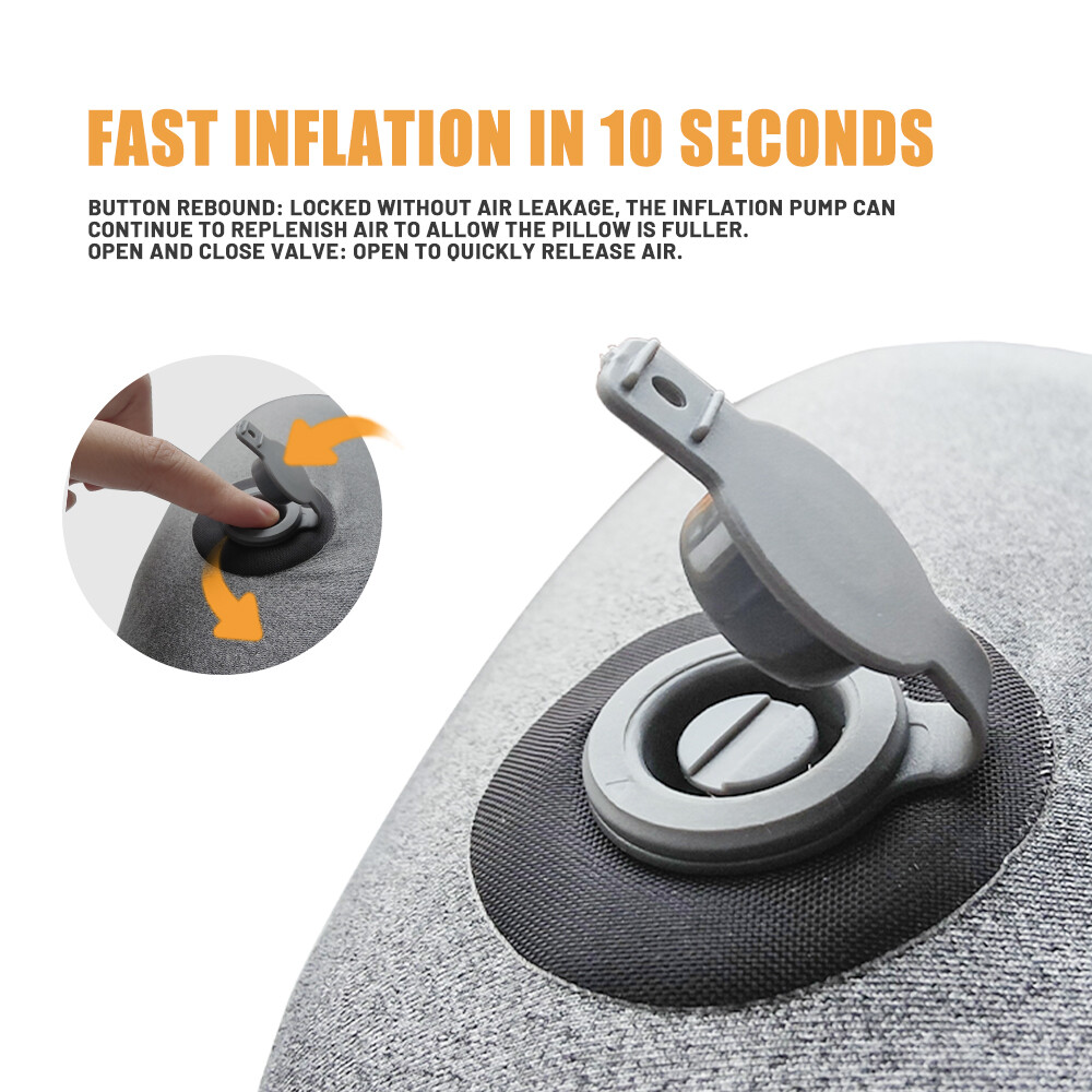 Lightweight Portable Camping Self-Inflating Sleeping Pad+Camping Pillows 2PCS