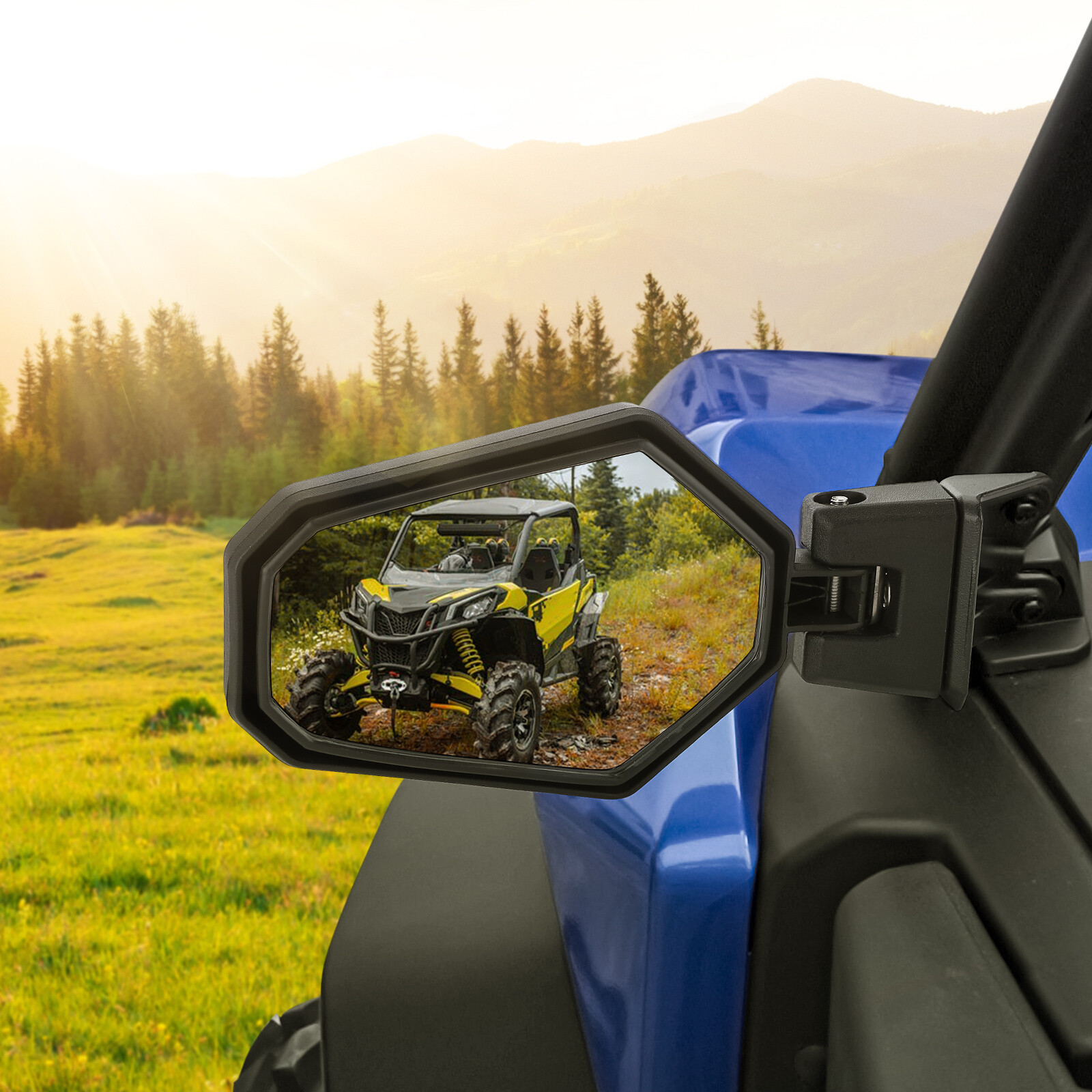 UTV Rear View Side Mirrors for 2018-2023 Can Am Maverick Sport/Trail 715003639