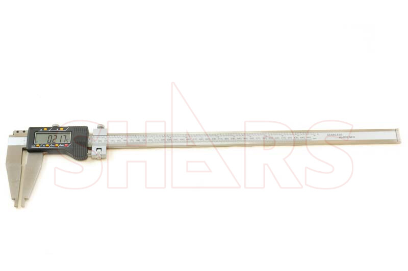 18" 450mm INCH METRIC STAINLESS DIGITAL CALIPER .0005" NEW R]