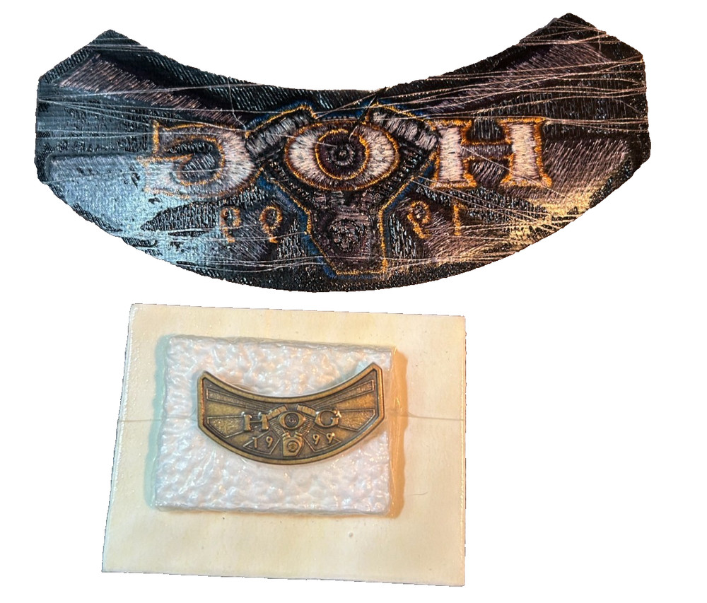 Hog Harley-Davidson Patch and Pin 1999