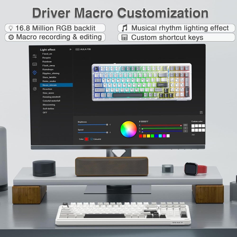 AULA Mechanical Keyboard Wireless / Wired Gaming Keyboard Computer Hot Swappable