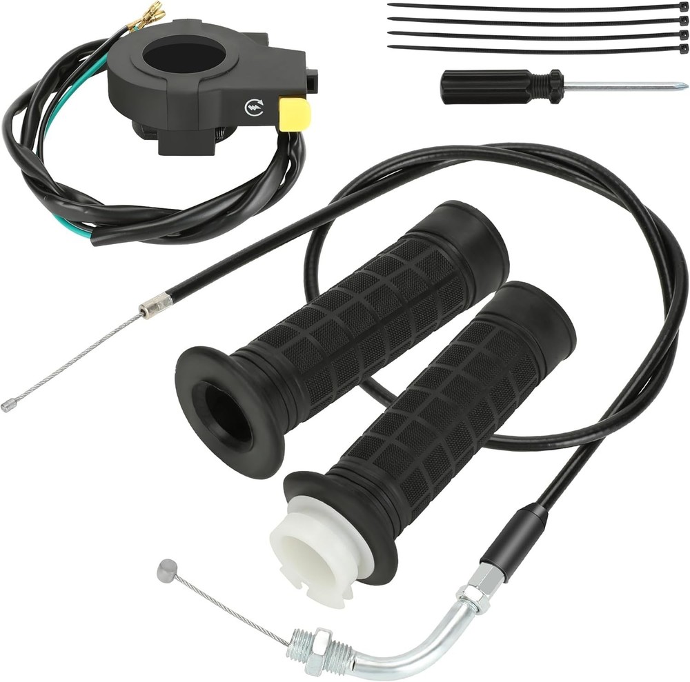 Throttle Cable Twist Throttle Handle Grip Assembly for 2 Stroke Engine 80cc 1...