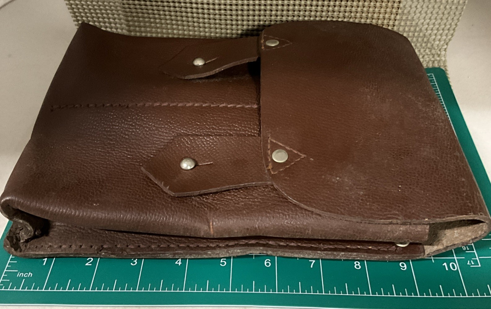 Romanian / Russian 4 Cell 7.62 Magazine Pouch Brown Leather