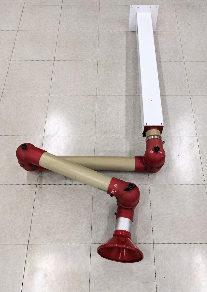 Alsident Systems Fume Extraction Arm with damper