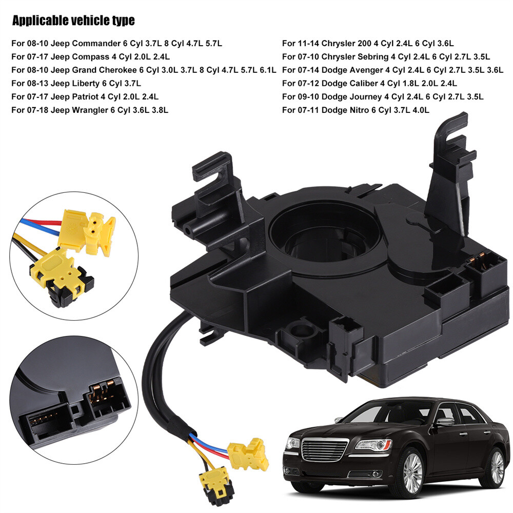 Clock Spring For Jeep Wrangler JK 2007-2018 With Angle Sensor Steering Wheel