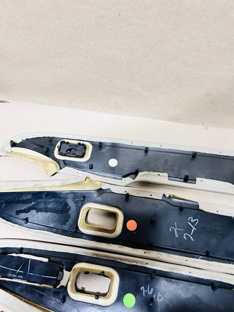 2004-2006 Cadillac Escalade PLATINUM Door Panel Upper Inserts SHALE TAN OEM