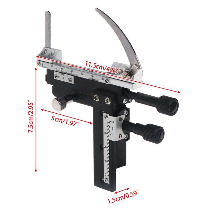 Microscope Attachable Mechanical Moveable Stage X-Y Stage with Scale f Specimens