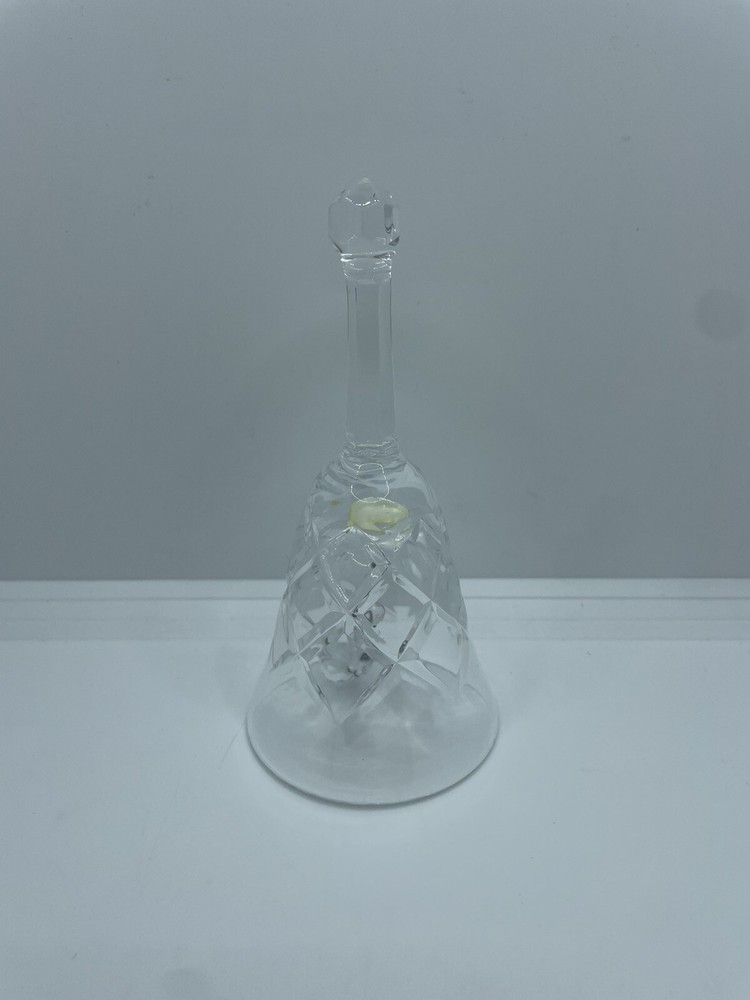 Small Lead Crystal Dinner/Wedding Bell Diamond Shape Cut