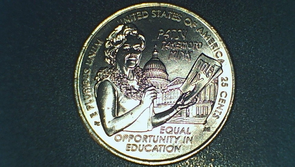 2024 Patsy Takemoto Mink Quarter with Die Chips on Nose and Reverse Border