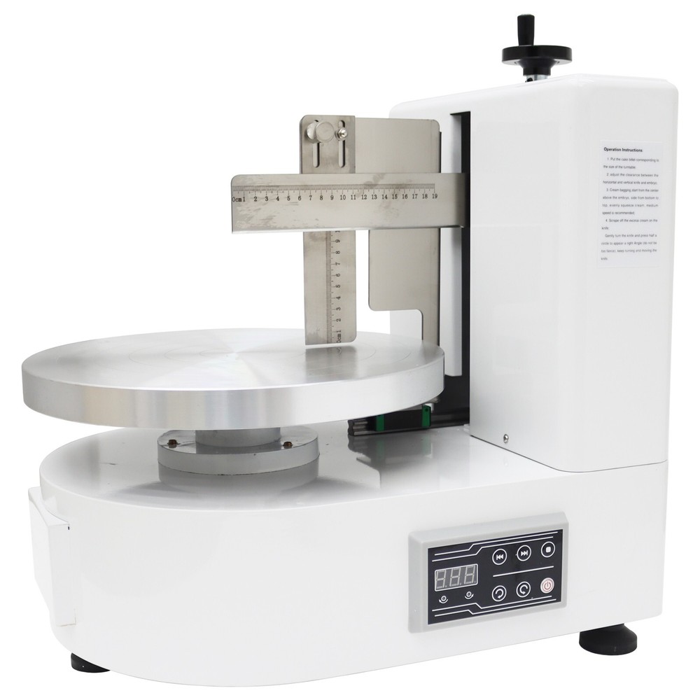 4-12in Cake Cream Coating Machine Electric Decorating Spreading Scraper 110V