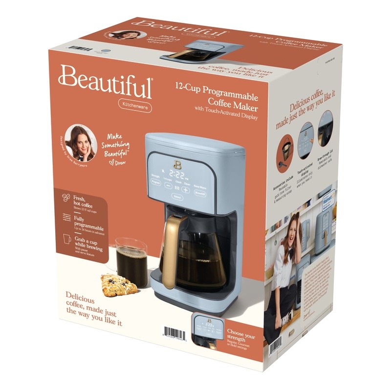 Programmable 12-Cup Coffee Maker Auto Shut Off Brew Strength Touch Display New