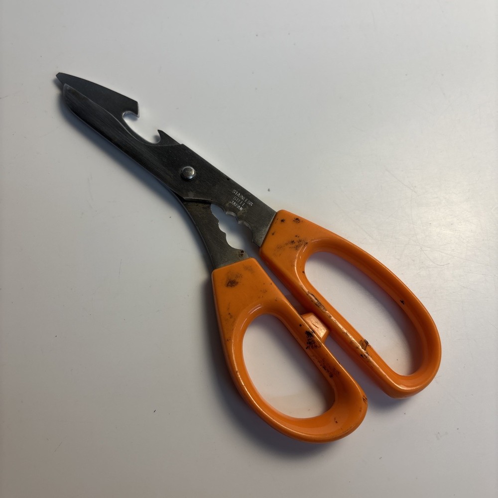 Vintage Kitchen Shears Stainless Steel Japan Multi Function Household Scissors