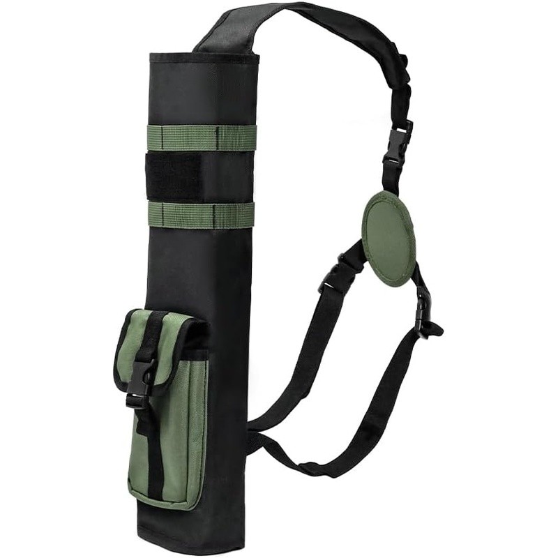 Molle Quiver Large Storage Archery Bag Three-Point Carry System Adjustable Nylon