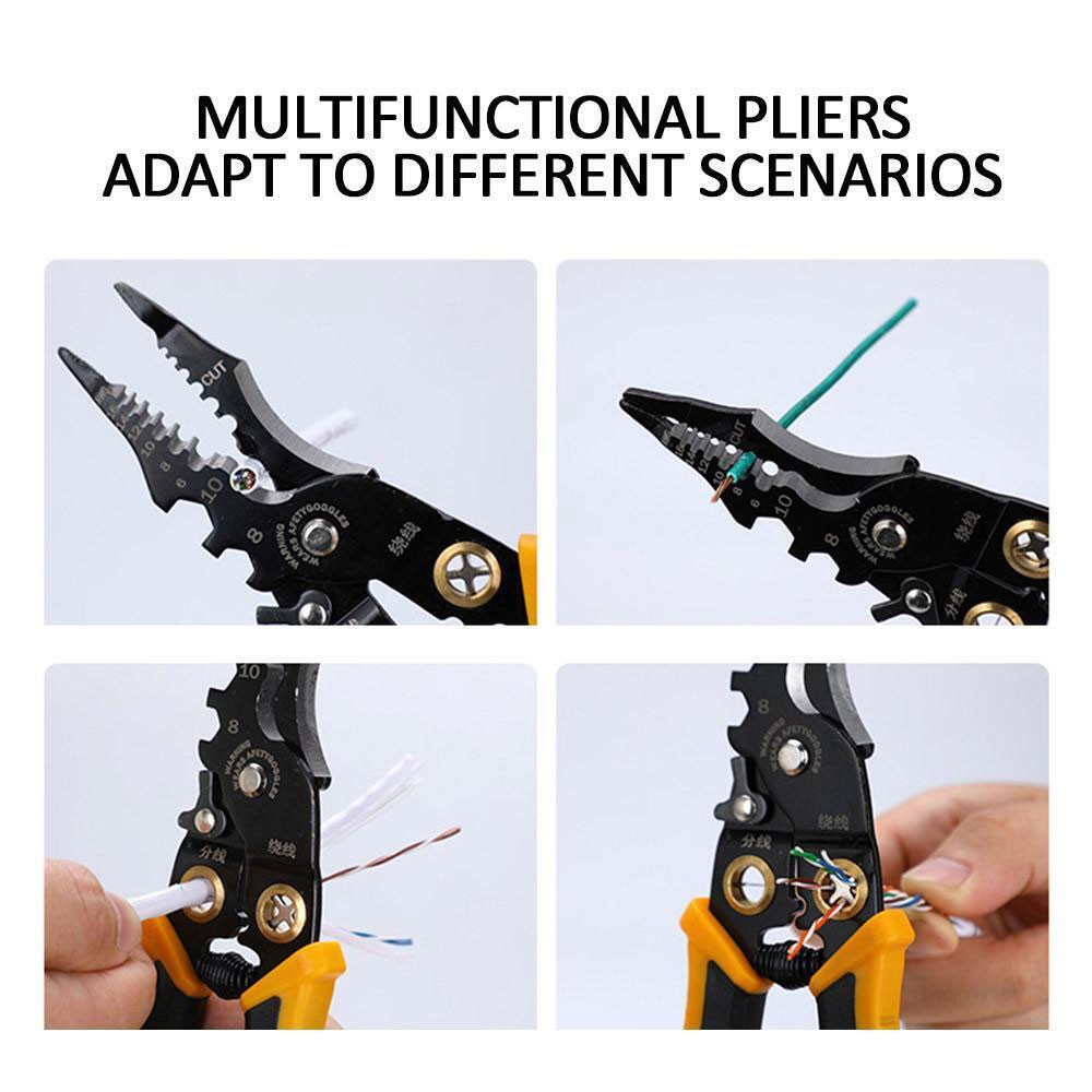 Multifunction Wire Stripper Plier Electric Cable Stripper Crimper Cutter CW