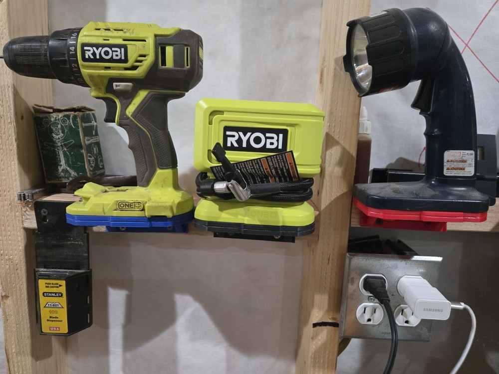 Ryobi 18v Tool Holder Wall Mount Two pack,  Left Facing