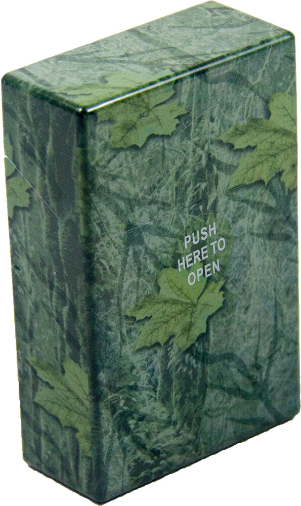 5 Pack King Size Push-to-Open Plastic Cigarette Case Camouflage Design