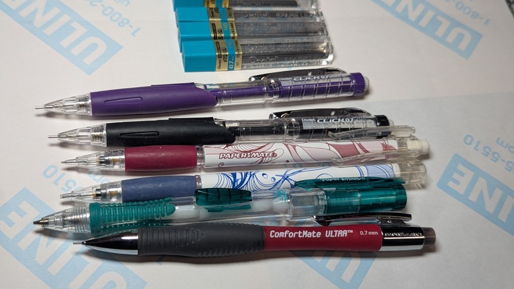 Mechanical Pencils Lot 0.7-Mixed Lot