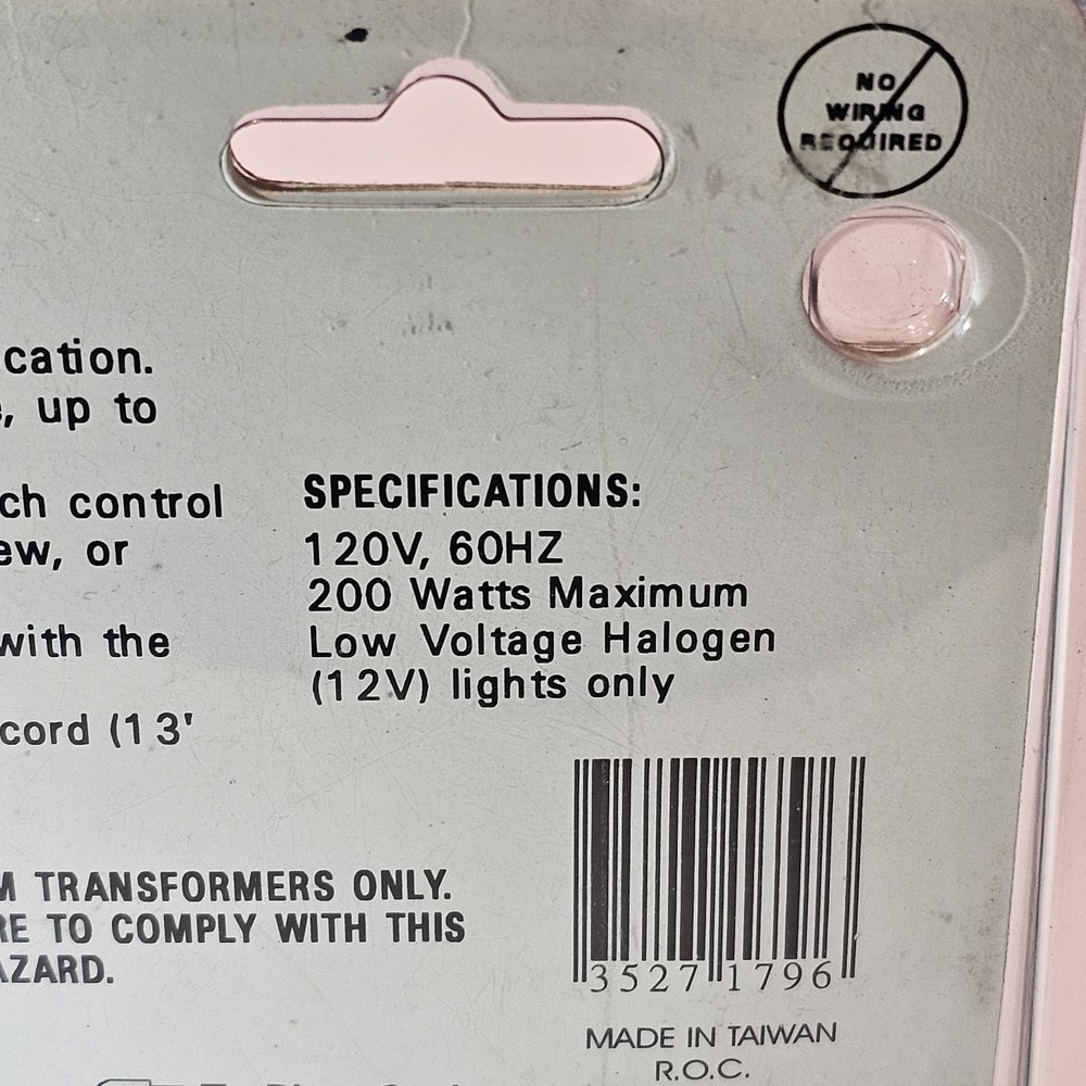 Quantum Lighting Undercabinet Halogen Lighting System Touchpad Dimmer 352-7179