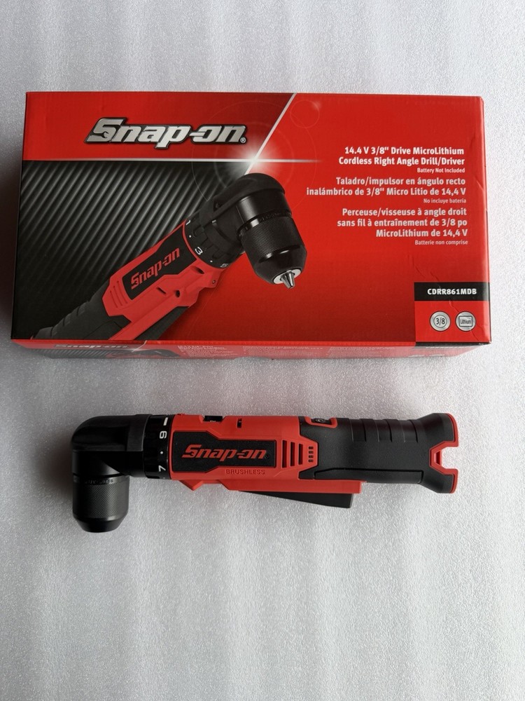 NEW Snap On CDRR861DB 14.4 Micro Lithium Right Angle Drill Red (Tool only)