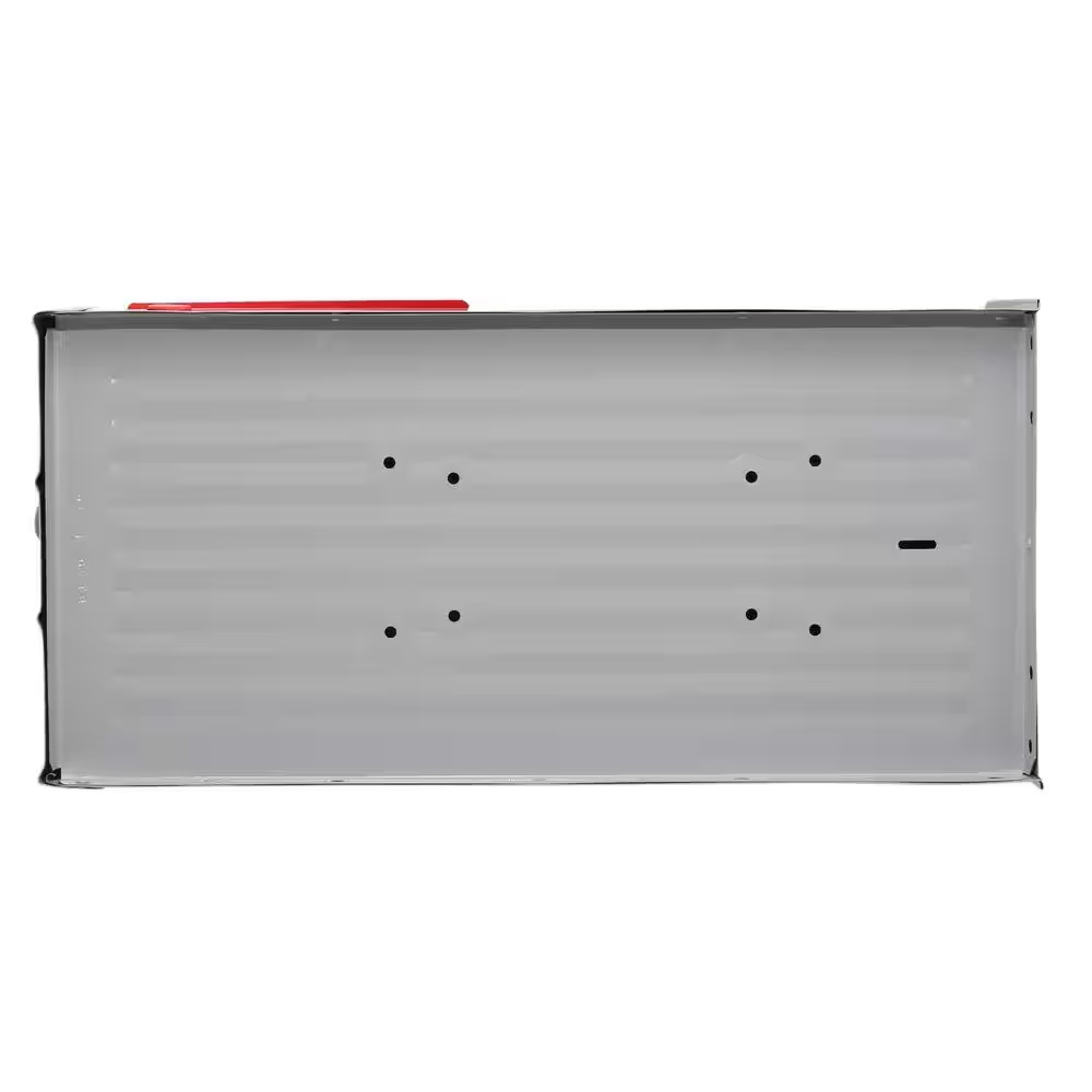 Stanley Gray Extra Large Steel Post Mount Mailbox