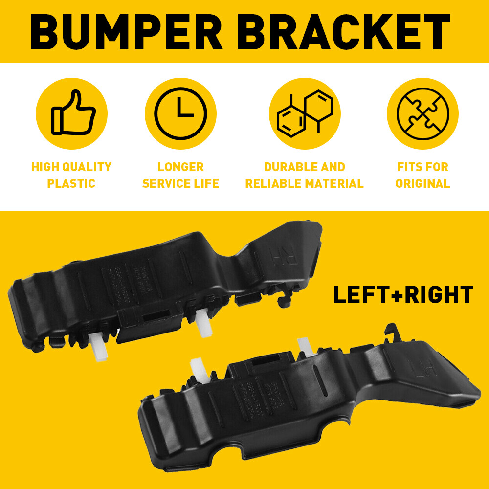 Bumper Support Bracket Retainer For 2012-2017 Hyundai Accent Front L&R Set
