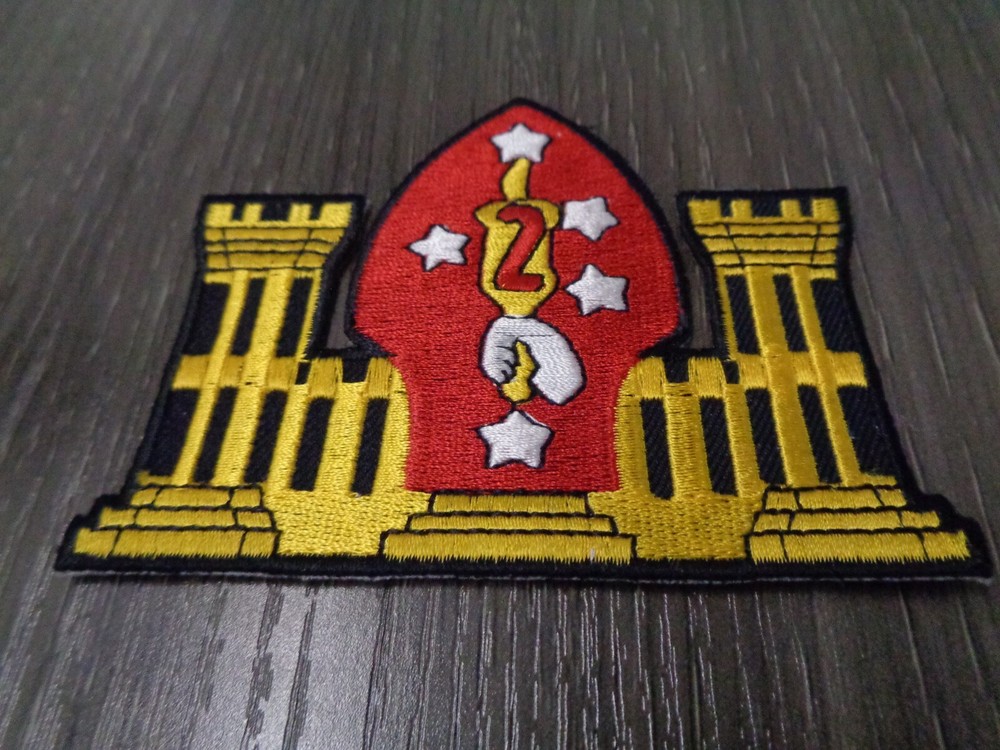 US MARINE 2ND ENGINEER BRIGADE PATCH USMC LARGE 3.5 INCH