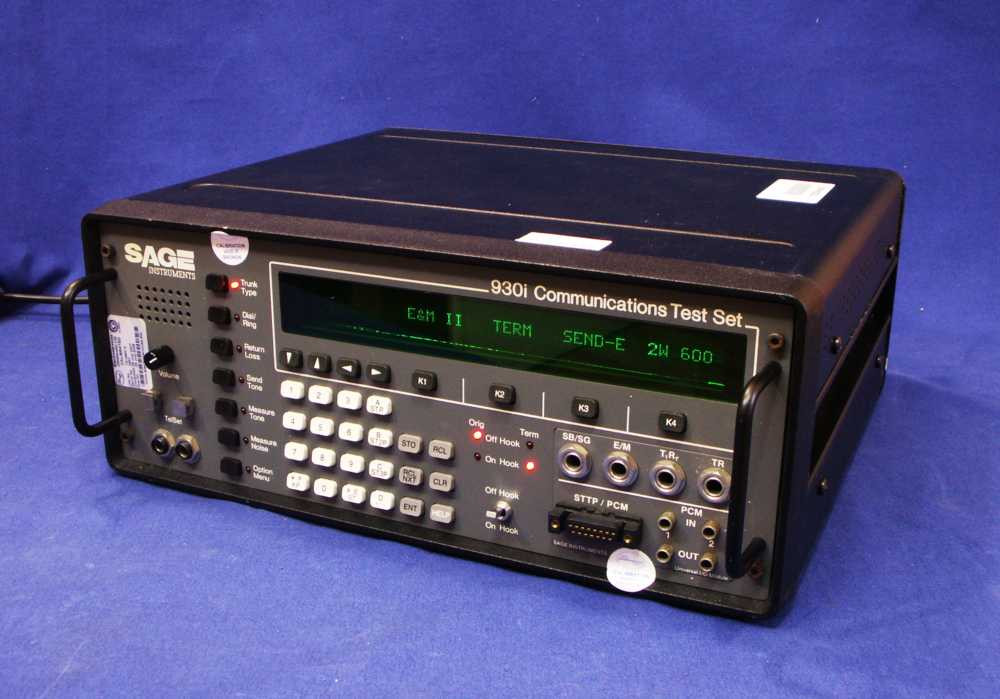 SAGE Instruments 930i Communications Test Set