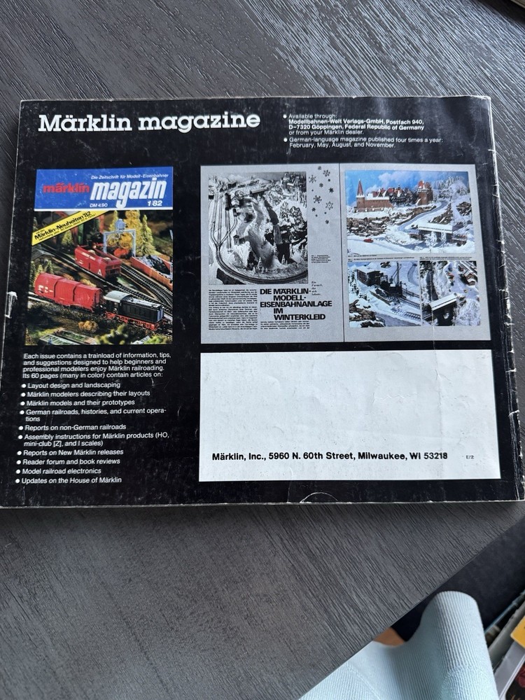 Marklin train magazine lot vintage