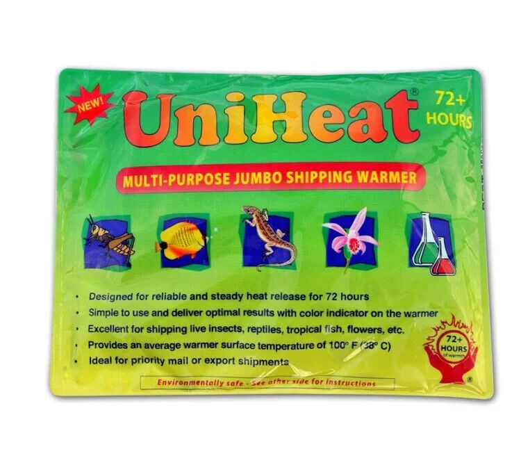 (50 Pack) FRESH! UniHeat 72+ Hour Shipping Warmer Heat Pack Uni Hr Plants Pets
