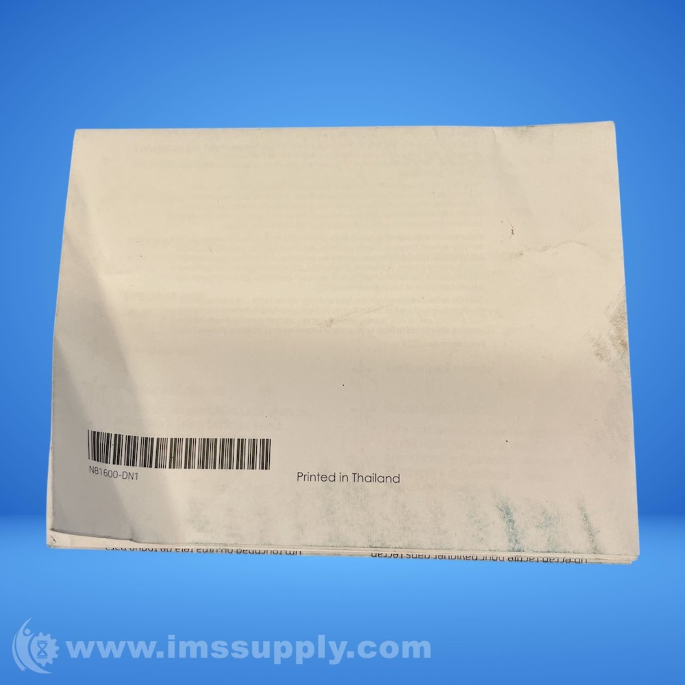 HP N81600-DN1 Setup Instructions 8709