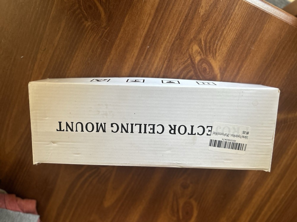 Solarsea Height Adjustable Ceiling Projector Mount with Expansion Arm, White