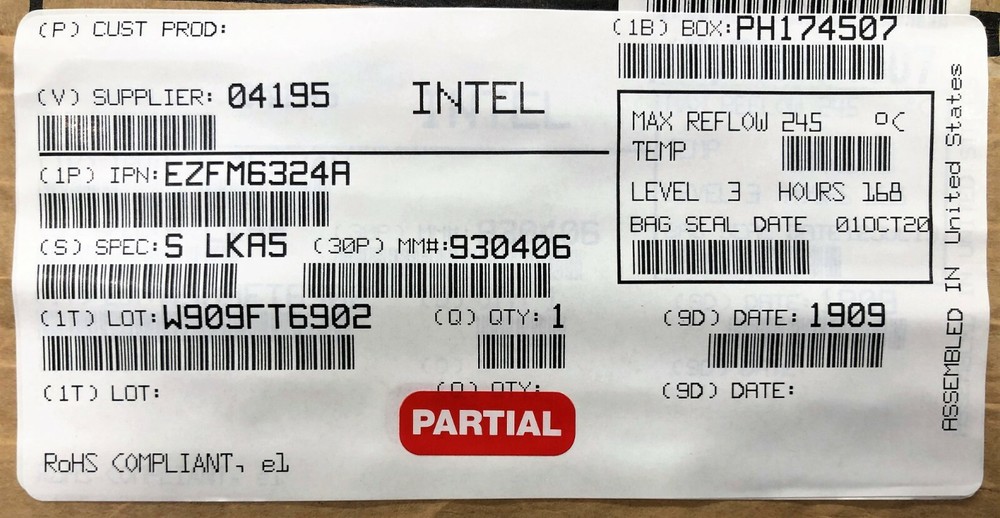 Intel EZFM6324A SLKA5 Single-Chip Wire-Speed Ethernet Switch FM6324 NEW