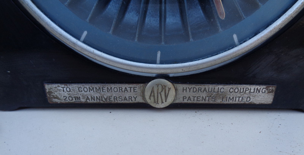ARV Hydraulic Couplings Commemorative CLOCK 1928 - 1948