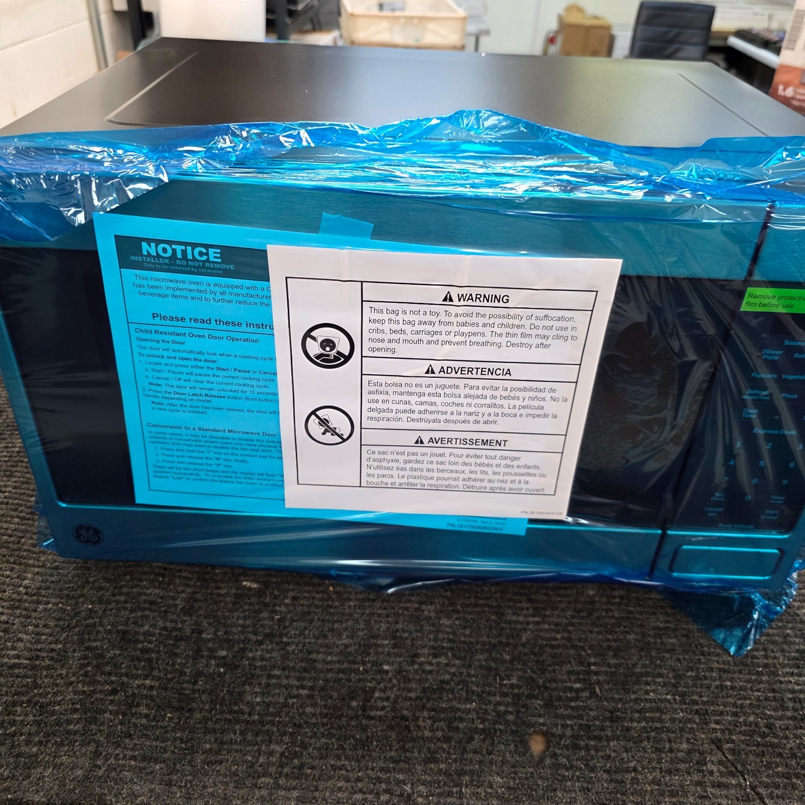 GE 1.6 Cu. Ft. Countertop Microwave Oven | GCST16S1WSS | NOB