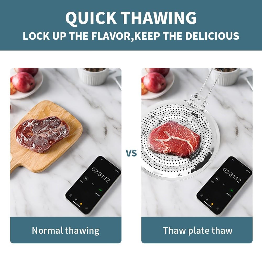 Heat Diffuser, Stainless Steel Induction Adapter Plate with Foldable Handle C...