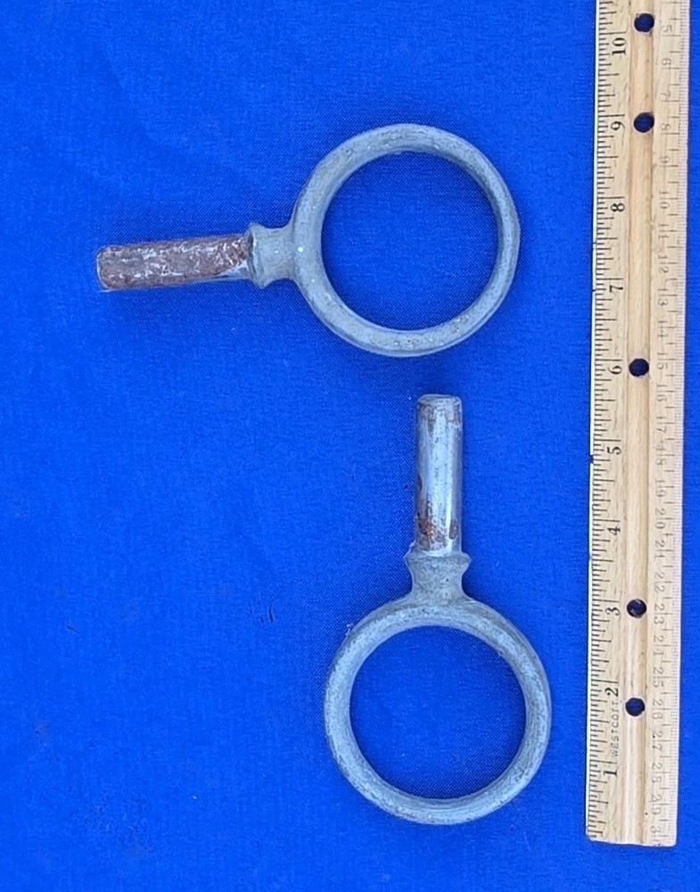 Matching Galvanized Round Oarlocks Rowing Boating 2-1/4"