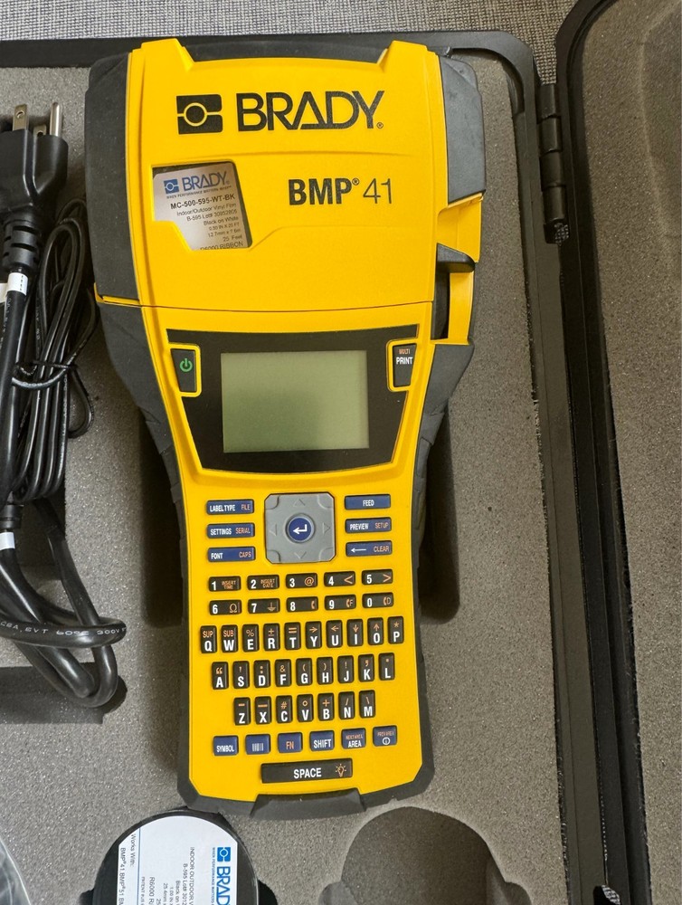 Brady BMP41 Label Printer With Labels Kit Case Bundle - Lightly Used