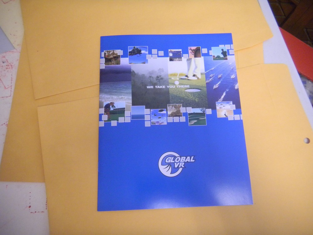 old stock GLOBAL VR ARCADE GAME FLYER