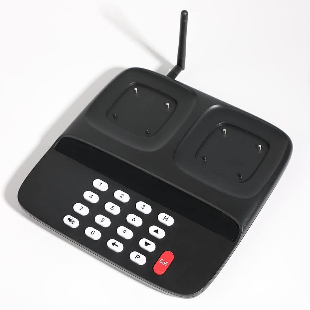 Restaurant Pager System Wireless Calling with 20 Pagers Buzzer, Vibration Flash