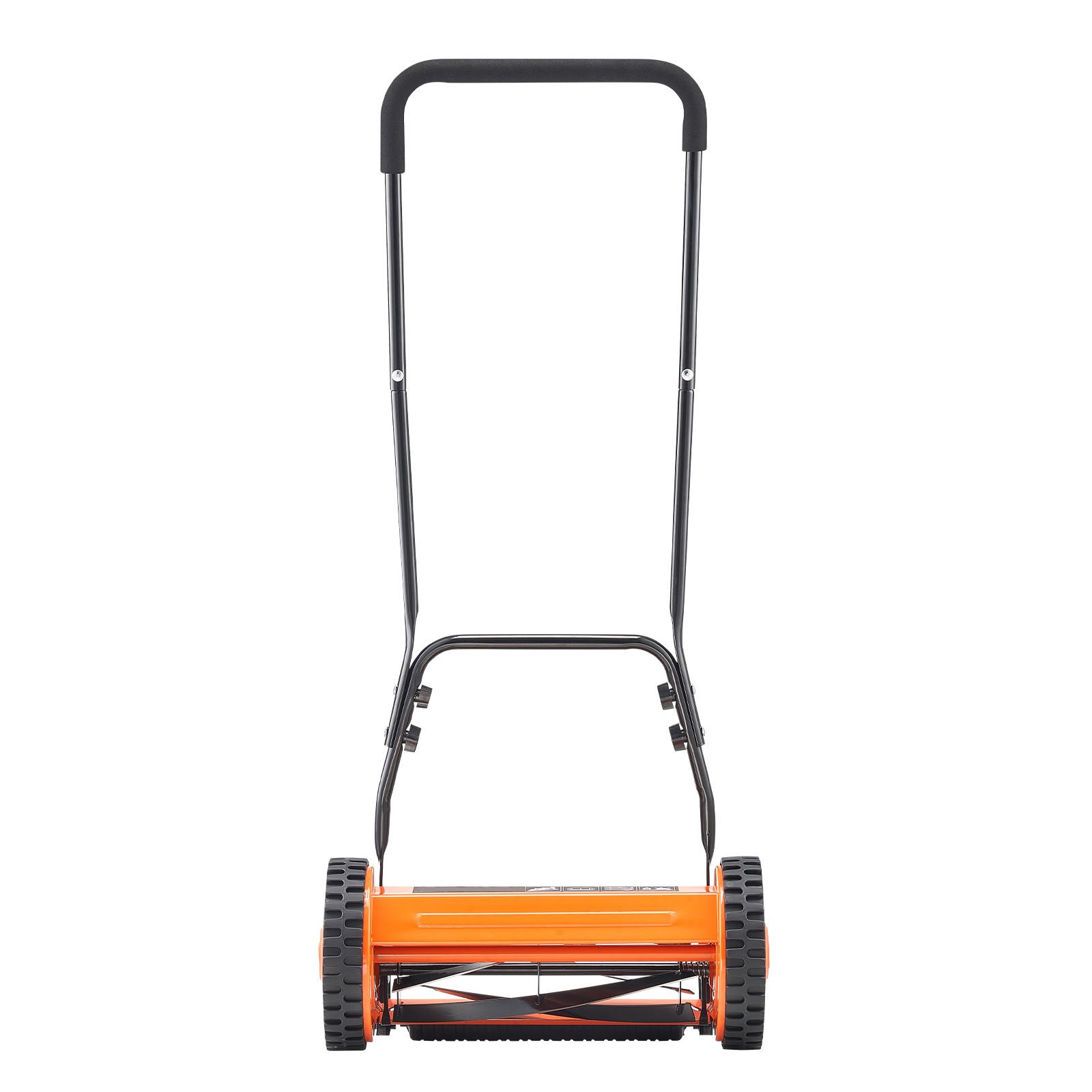 14" Manual Push Reel Lawn Mower 5-Blade Adjustable Height Grass Catcher 2 Wheels