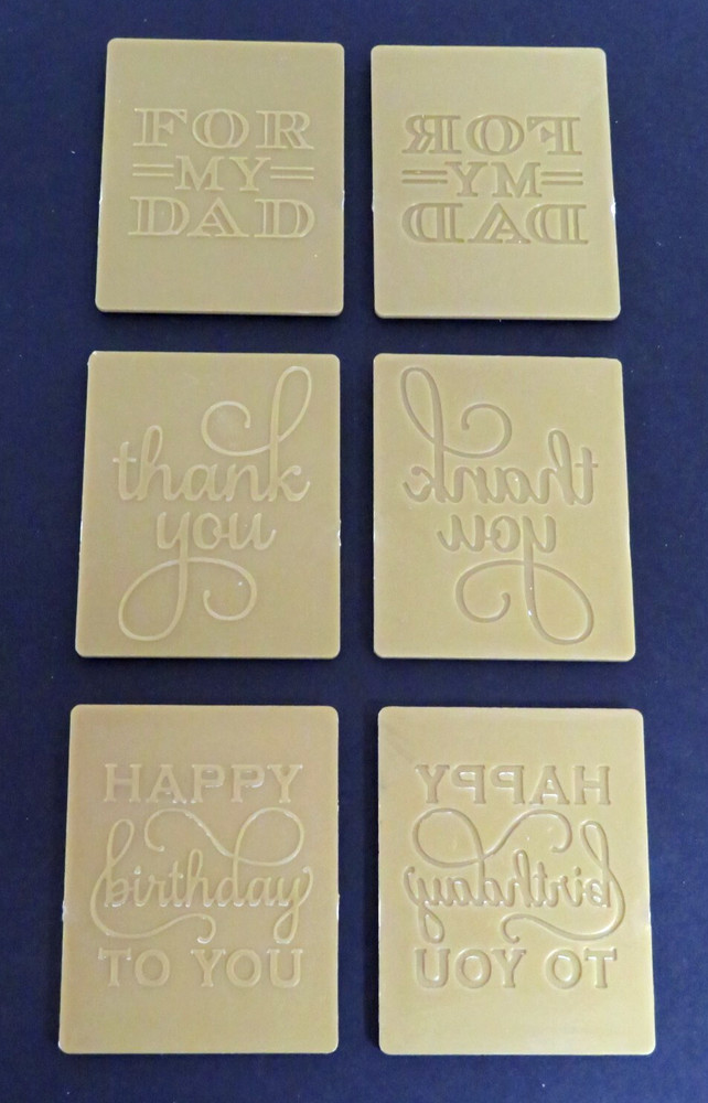 Anna Griffin MIX & MATCH EMBOSSING FOLDER SET with 12 Sentiment Inserts & 2 Dies