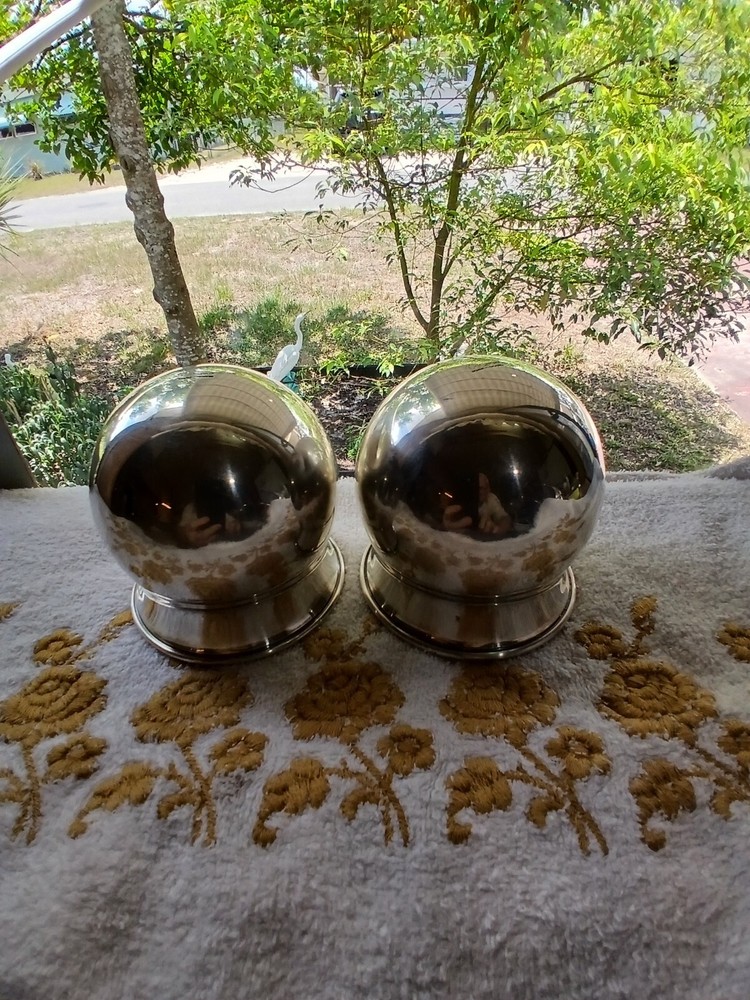 SET OF TWO MCM ST JAMES MADE IN BRAZIL SILVER PLATED BOWLS